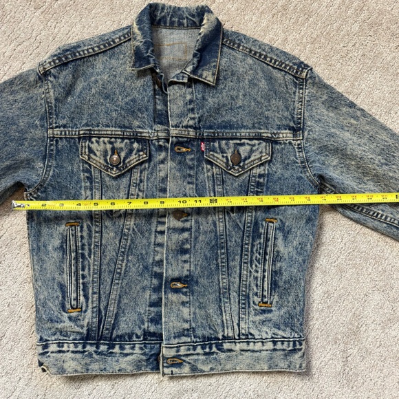 Vintage 80s Levi’s Acid Washed Type 3 Trucker Denim Jacket - Picture 12 of 14